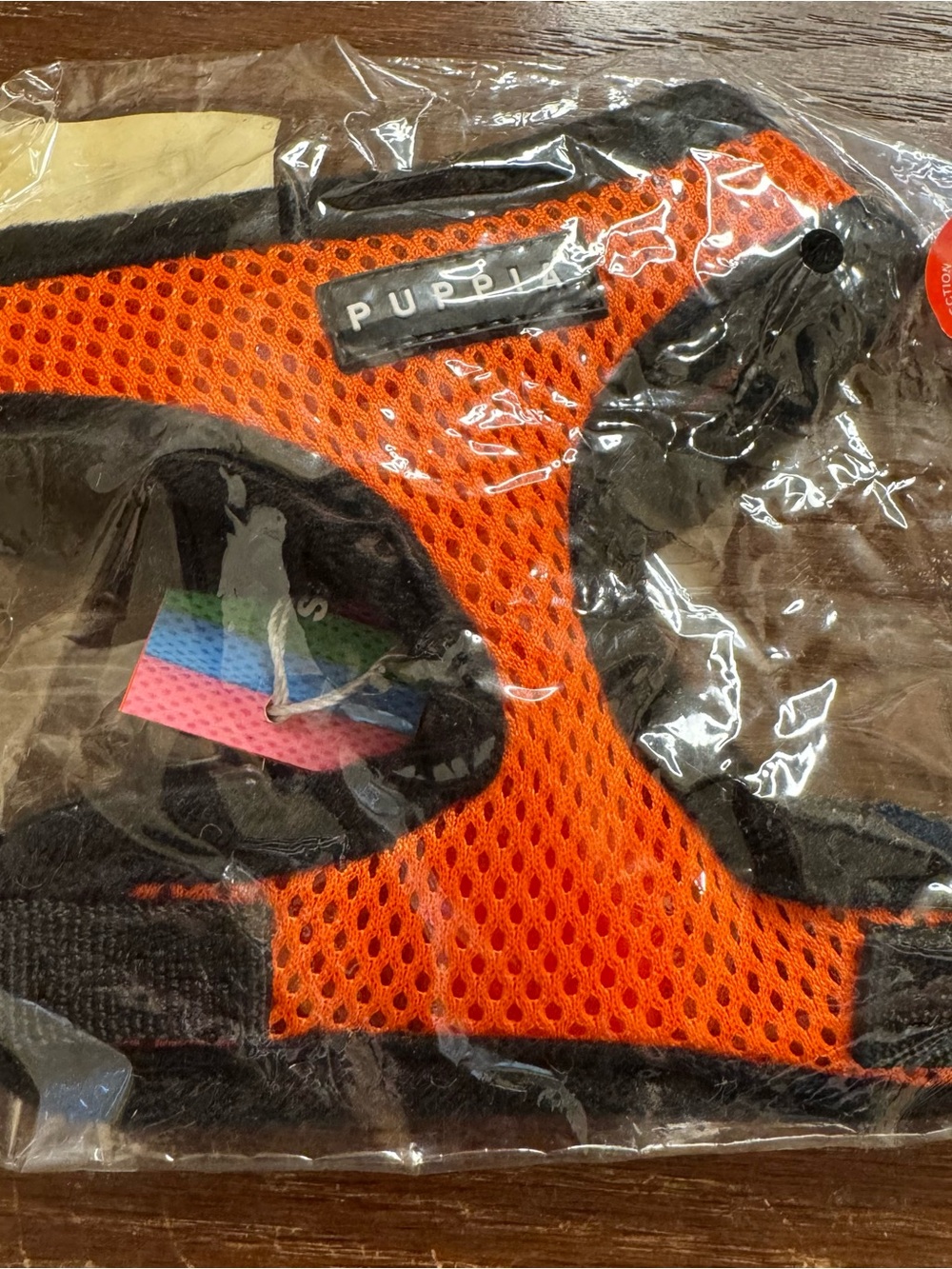 Puppia Orange Mesh Dog Harness - Bright Orange Support Vest XS
